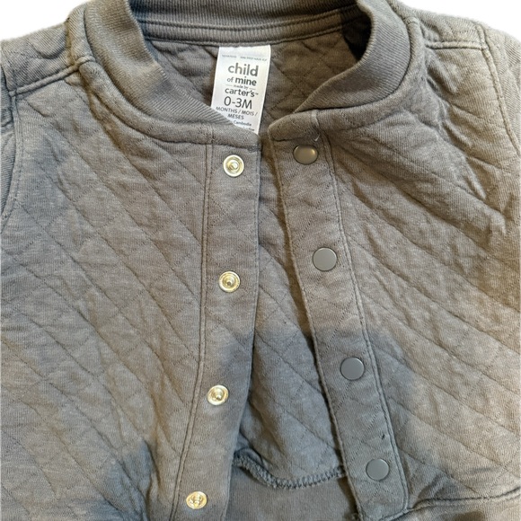 Carter’s Gray Quilted Baby Jacket - Picture 4 of 5